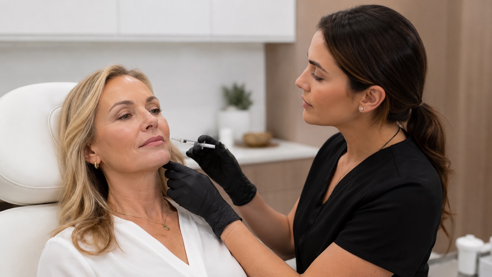 Botox injection being administered by Divine Beauty Company in North Texas